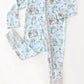 Cottontail Bamboo Onesie with Bunny Teething Rattle