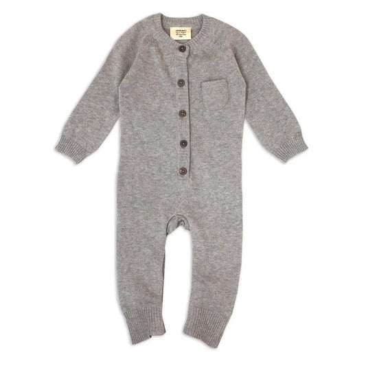 Sweater Knit Button Jumpsuit | Baby Boutique