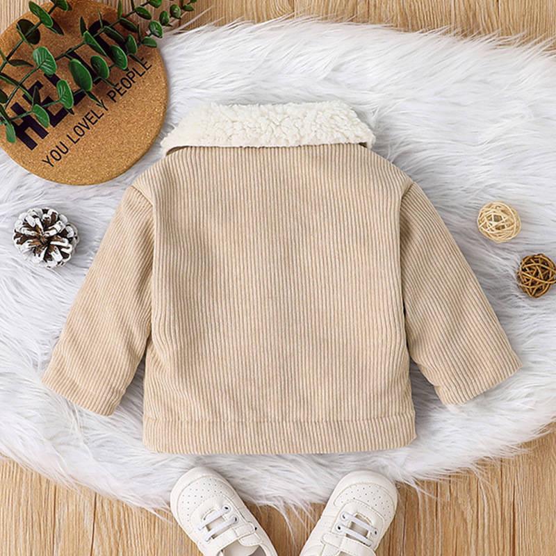 Fleece Thickened Cotton Corduroy Jacket - Bitty Blessings Boutique