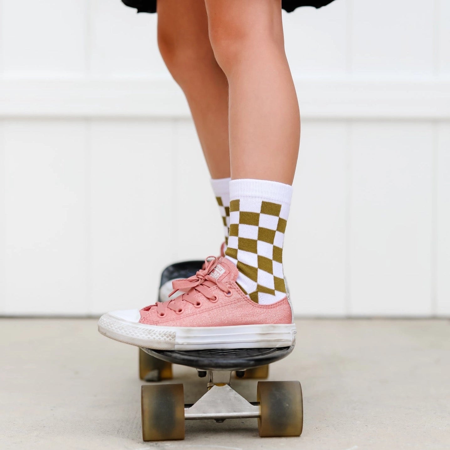 Checkered Midi Sock