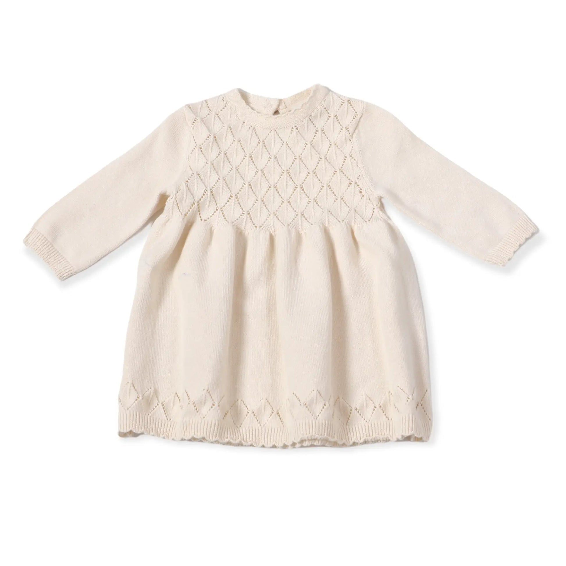 Pointelle Sweater Knit Dress