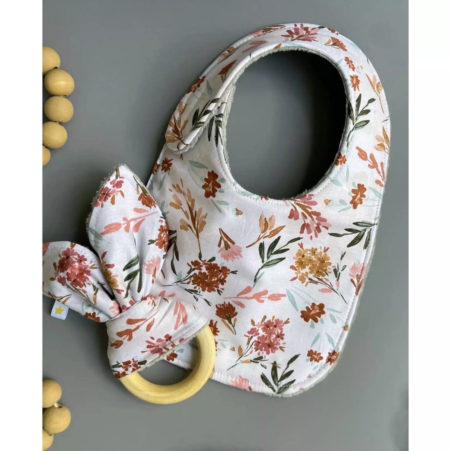 Autumn Garden Bib and Teether